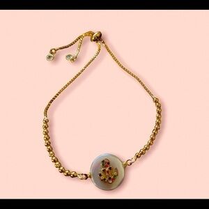 14k Gold plated mother Pearl Bracelet